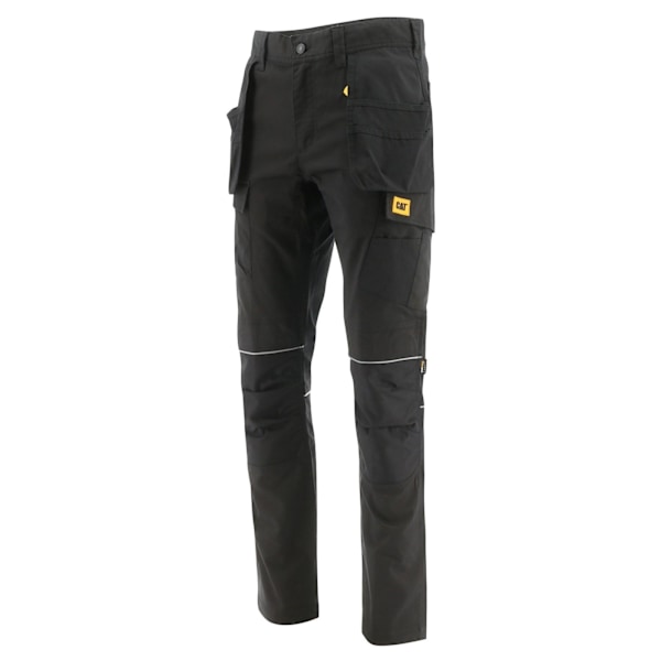 Caterpillar herr stretch cut pocket slim arbetsbyxor 30R svart Black 30R