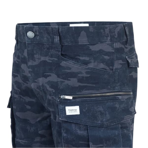 Firetrap Herr Logo Regular Shorts M Svart Kamouflage Black Camo M