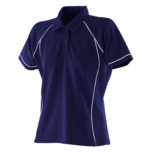 Finden & Hales Dam/Dam Piped Performance Polo Shirt L Nav Navy/White L