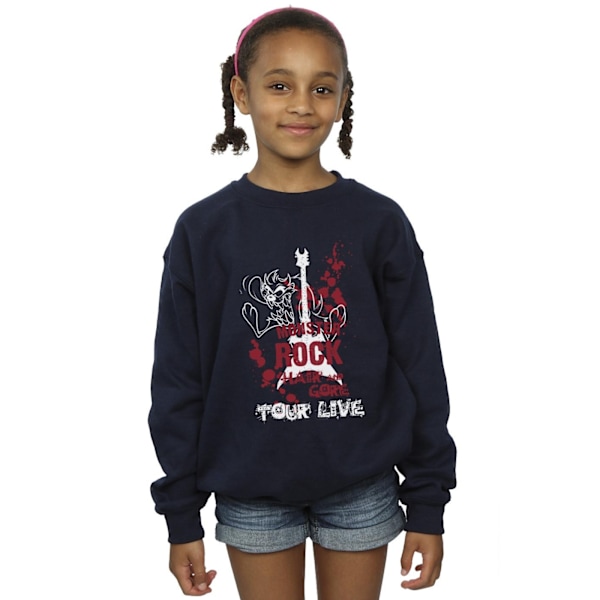 Looney Tunes Girls Taz Monster Rock Sweatshirt 5-6 år Marinblå B Navy Blue 5-6 Years