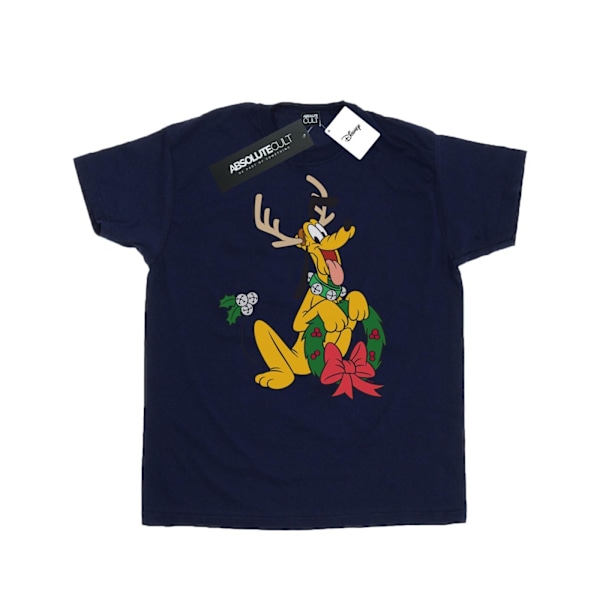 Disney Herr Pluto Jul Ren T-shirt 3XL Marinblå Navy Blue 3XL