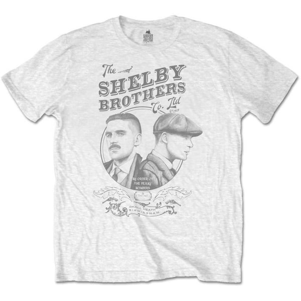 Peaky Blinders Unisex vuxen Shelby Brothers Circle T-shirt L Wh White L