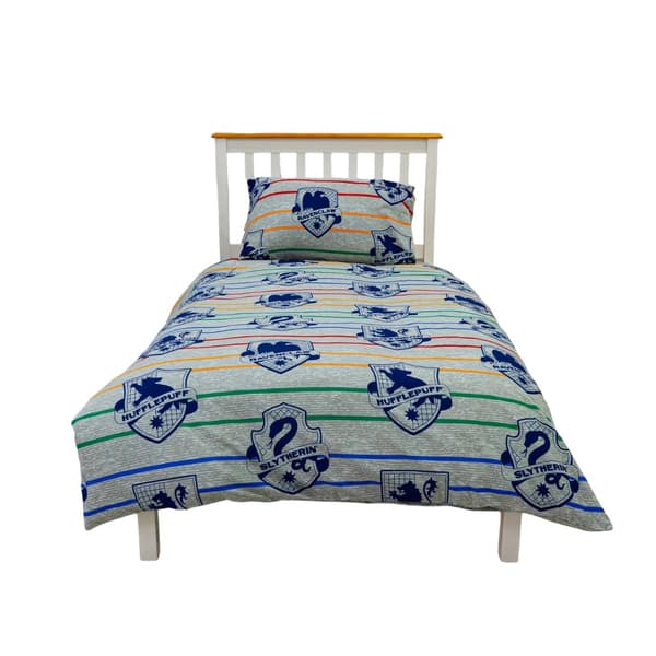 Harry Potter Hogwarts Vändbart Påslakanset Dubbel Flerfärgad Multicoloured Double