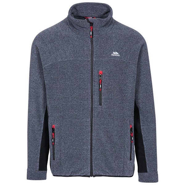 Trespass Jynx Fleecejacka med dragkedja för män, XL, marinblå randig Navy Stripe XL