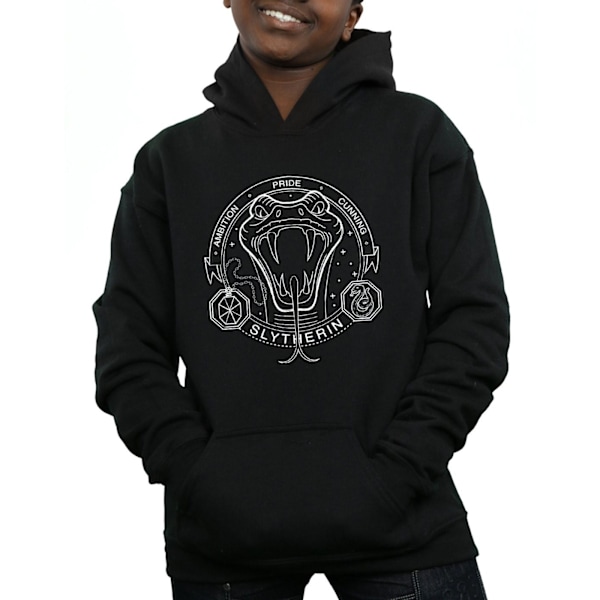Harry Potter Pojkar Slytherin Seal Hoodie 12-13 År Svart Black 12-13 Years