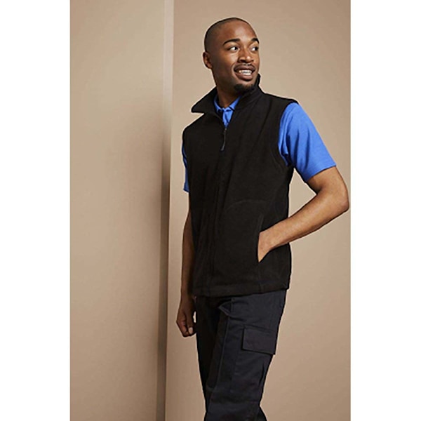 Kariban Herr Luca Fleece Gilet Jacka XL Svart Black XL
