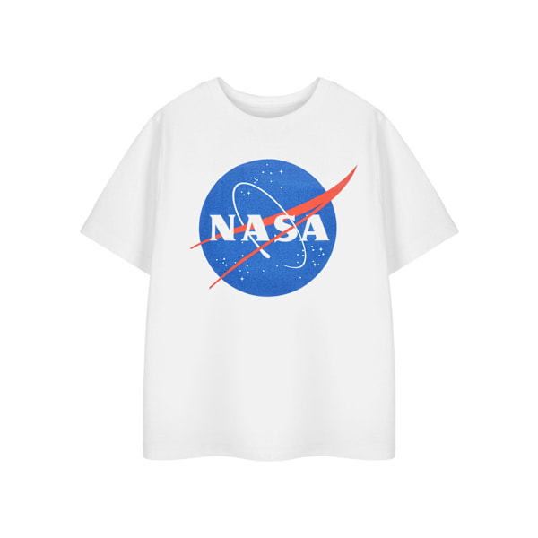 NASA Barn/Barn Klassisk Logotyp Kortärmad T-shirt 5-6 År White 5-6 Years