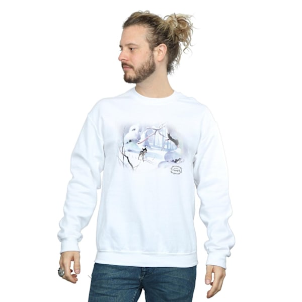Disney Herr Bambi Snow Sweatshirt L Vit White L