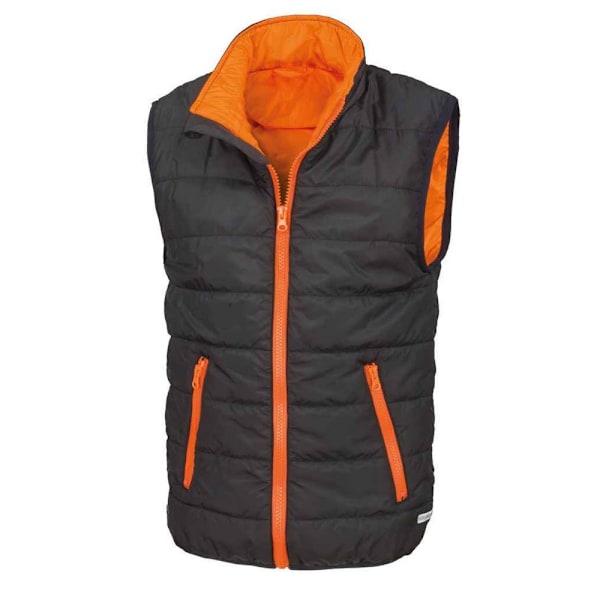 Result Core Barn/Barn Padded Body Warmer 2-3 År Svart/Orange Black/Orange 2-3 Years