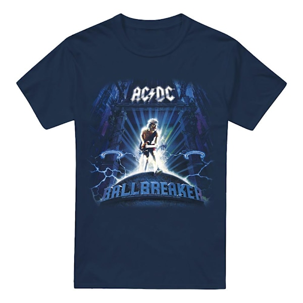 AC/DC Herr Ballbreaker T-Shirt 4XL Marinblå Navy 4XL
