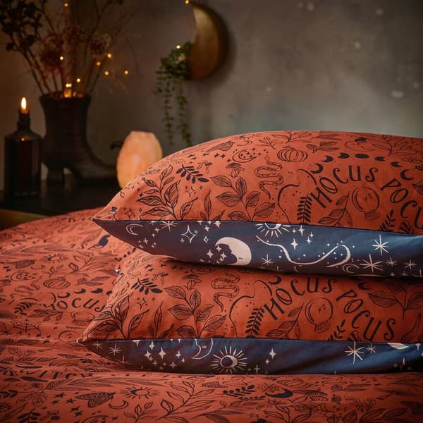 Furn Witchy Vibes Vändbar Påslakan Set King Rost Rust King