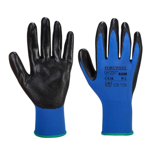 Portwest Unisex Adult A320 Dexti Grip Gloves XL Blå Blue XL