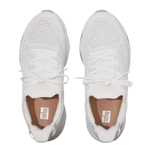 Fit Flop Dam FFX Stickade Träningsskor 5 UK Vit/Grå White/Grey 5 UK