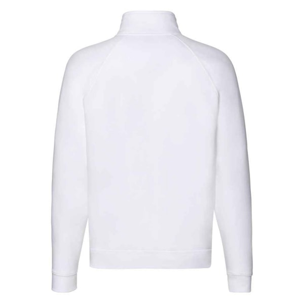 Fruit Of The Loom Premium Zip Neck Heather Sweatshirt M Wh White M