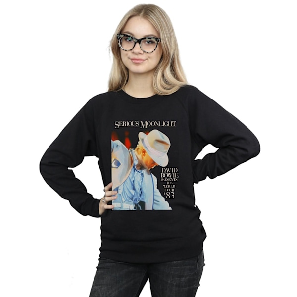 David Bowie Dam/Kvinnor Allvarlig Månsken Sweatshirt XXL Svart Black XXL