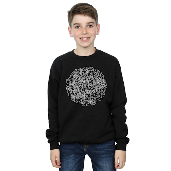 Star Wars Pojkar Jul Dödsstjärnan Sweatshirt 9-11 År Svart Black 9-11 Years