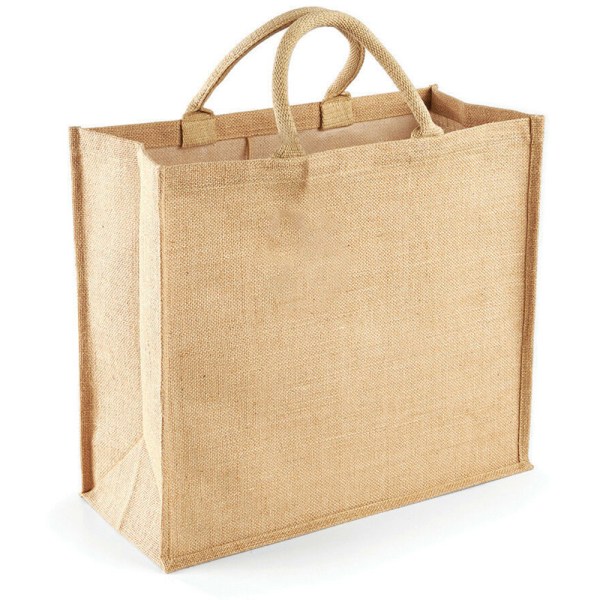 Westford Mill Jumbo Jute Shopper Bag (29 liter) (paket med 2) På Natural One Size