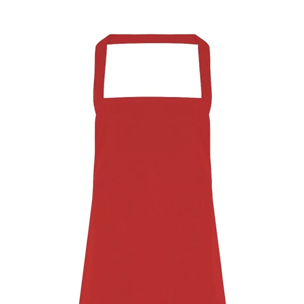 Premier Dam/Kvinnors Slim Förkläde (ingen ficka) / Arbetskläder (2-pack) Red One Size