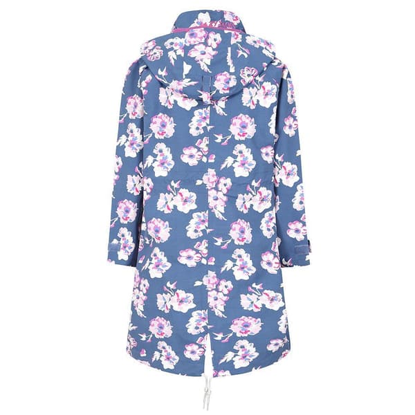 Lazy Jacks Dam/Dam Blommig Lång Vattentät Jacka M Blue/Pink/White M