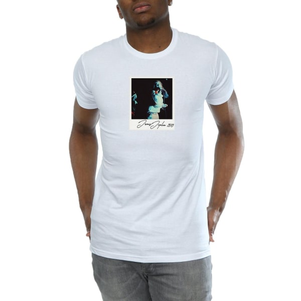 Janis Joplin Mens Memories 1970 T-Shirt XL Vit White XL