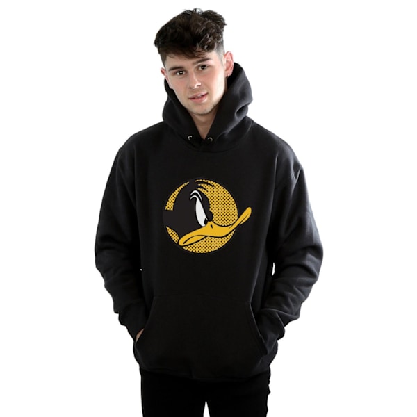 Looney Tunes Herr Daffy Duck Prickig Profil Hoodie M Svart Black M
