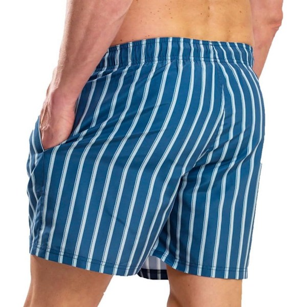 RIPT Essentials Herr Randiga Badshorts XL Marinblå Navy XL