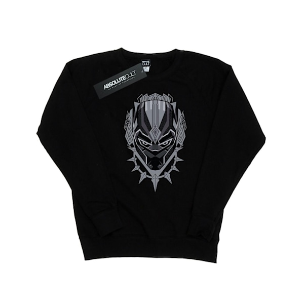 Marvel Dam/Kvinnor Black Panther Huvud Sweatshirt L Svart Black L