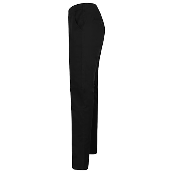 Henbury herr stretch flex midjebandsbyxor 36R svart Black 36R