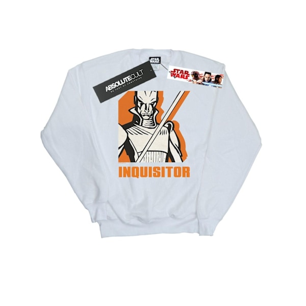 Star Wars Boys Rebels Inquisitor Sweatshirt 5-6 år Vit White 5-6 Years