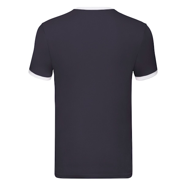 Fruit of the Loom Herr Ringer Kontrast T-shirt L Marinblå/Vit Navy/White L