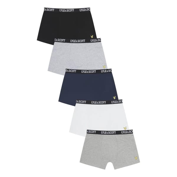 Lyle & Scott Barn/Kids Ned Boxertrosor (5-pack) 6-8 år Multicoloured 6-8 Years