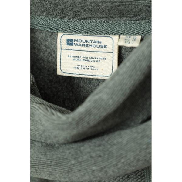 Mountain Warehouse Dam/Kvinnor Hebridean Fleece Tröja med Krage Dark Khaki 12 UK