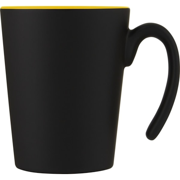 Bullet Oli Keramisk 360ml Mugg En Storlek Solid Svart/Gul Solid Black/Yellow One Size