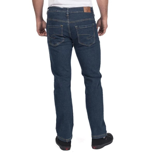 Lee Cooper Stretch Straight Leg Arbetsjeans för Herr 30S Marinblå Navy Blue 30S