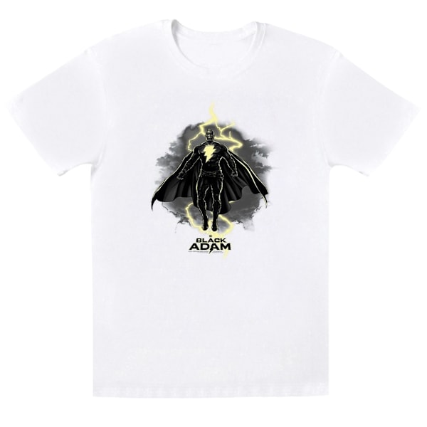 DC Comics Boys Black Adam Hovering Bolt T-shirt 12-13 år Vit White 12-13 Years