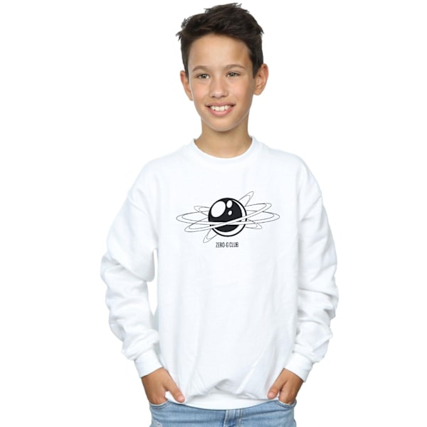 Ready Player One Boys Zero G Club Logo Sweatshirt 7-8 år Vit White 7-8 Years