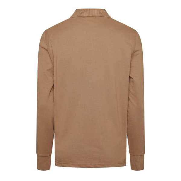 Gant Herr Broderad Logotyp Långärmad Pikétröja S Karamellbrun Caramel Brown S