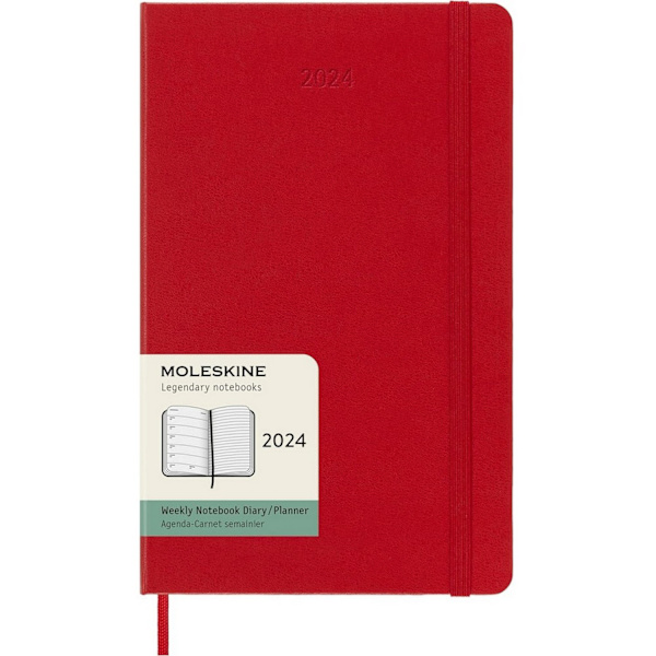 Moleskine 12M veckoplanerare L One Size Scarlet Red Scarlet Red One Size
