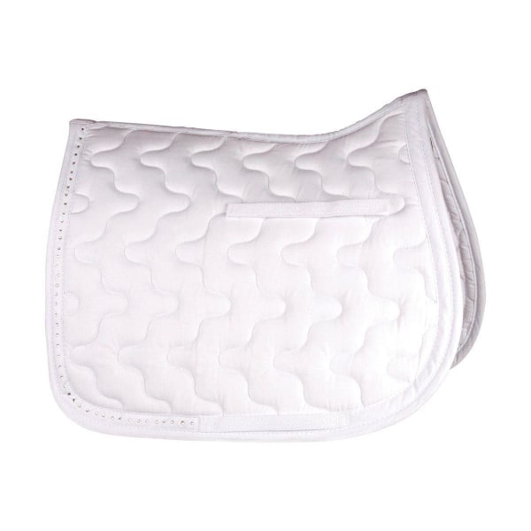HySPEED Diamante Trim Sadelfilt Cob/Full Vit White Cob/Full