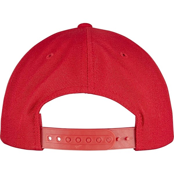 Yupoong Unisex Adult Flexfit 5 Panel Snapback Cap One Size Röd Red One Size