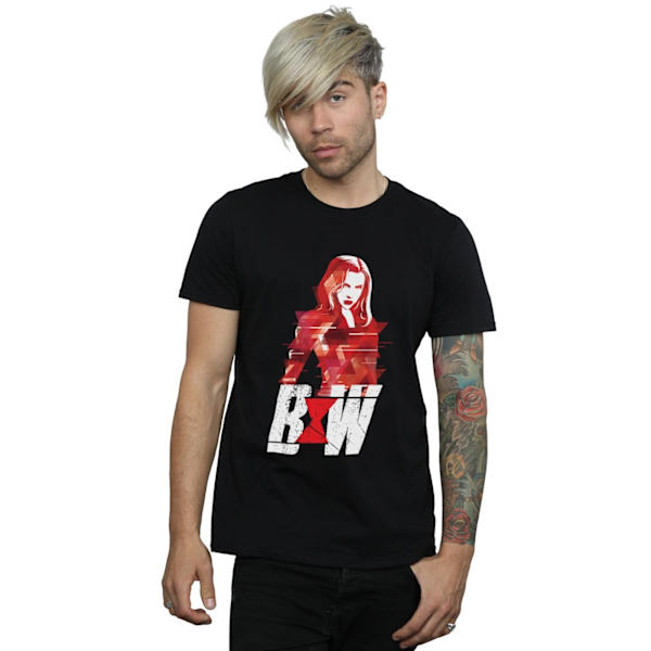 Marvel Black Widow Filmlogotyp T-shirt 4XL Svart Black 4XL
