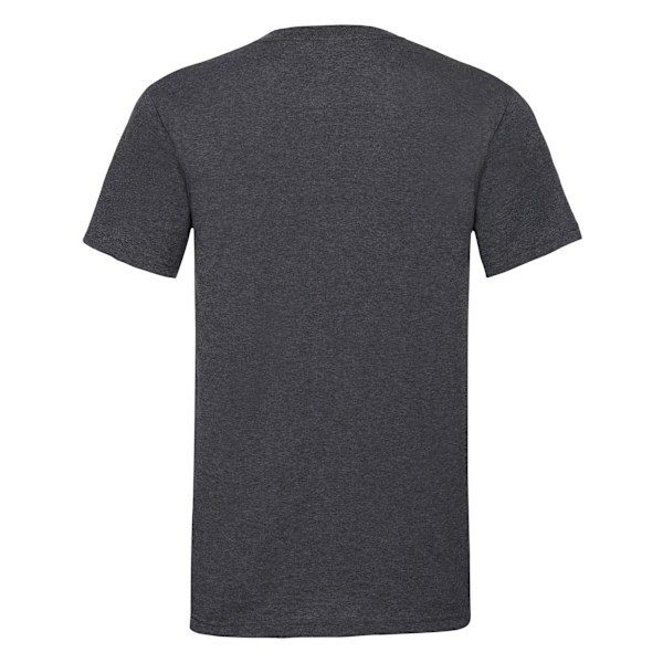 Fruit of the Loom Mens Valueweight Heather V Neck T-Shirt S Dar Dark Grey S