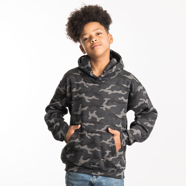 Awdis Barn/Barn Camo Hoodie 3-4 År Svart Camo Black Camo 3-4 Years