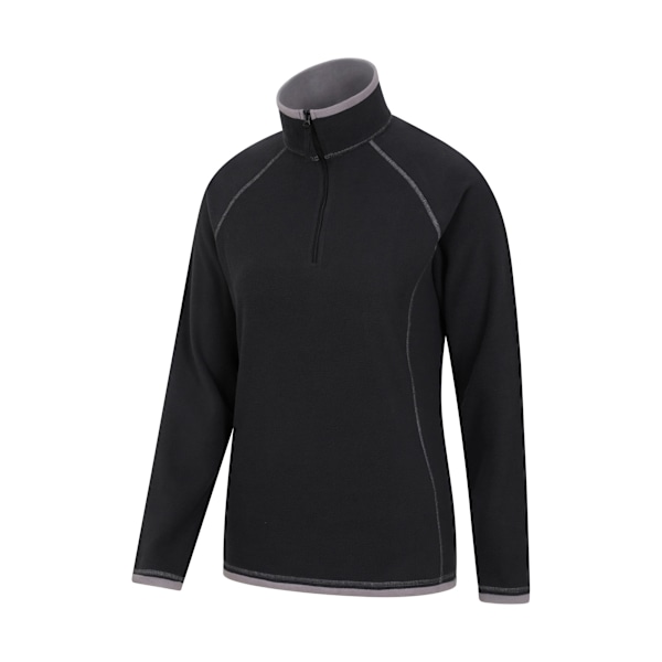 Mountain Warehouse Dam/Damer Montana Halvzip Fleece Top 10 Black 10 UK