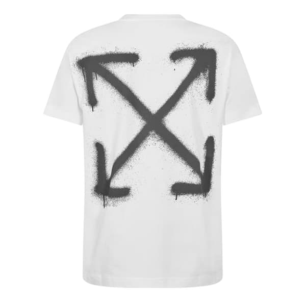 Off White Herr Off Logo Kortärmad T-shirt S Vit White S
