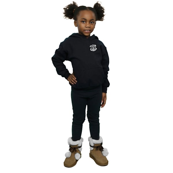 The Police Girls Illegal Records Eagle Chest Hoodie 5-6 år B Black 5-6 Years