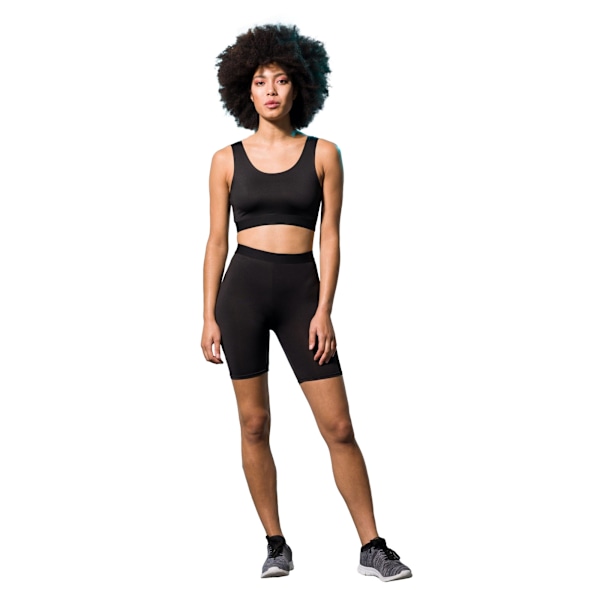 Skinni Fit Dam/Dam Fashion Sleeveless Crop Top XS Svart Black XS
