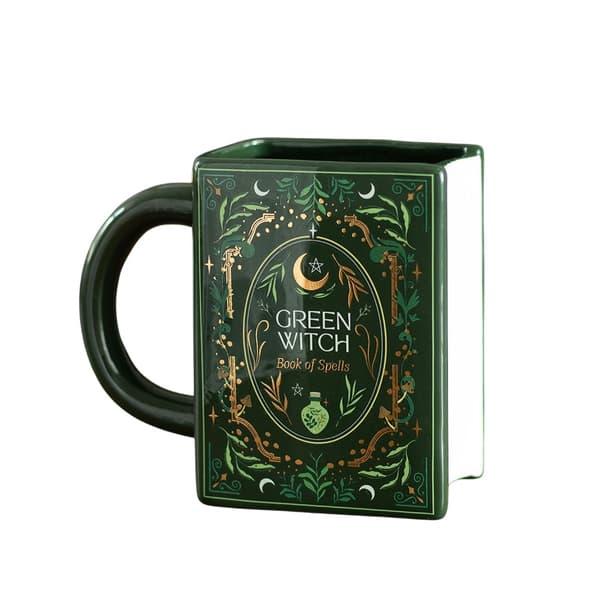 Something Different Grön Häxbok 450ml Mugg En Storlek Grön Green One Size