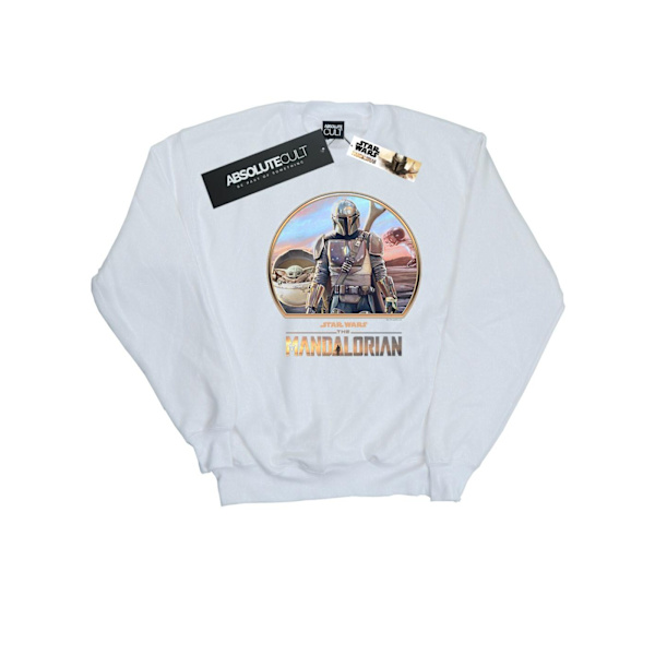 Star Wars Herr The Mandalorian Mando Och Barnet Sweatshirt 4 White 4XL