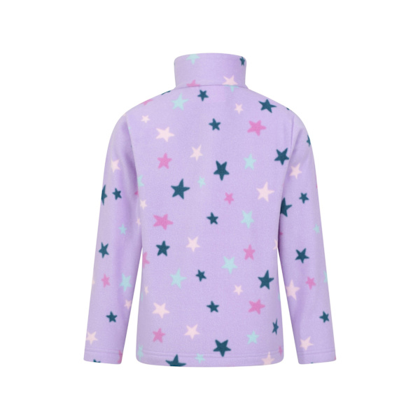 Mountain Warehouse Barn/Barn Endeavour Stars Halv Zip Flee Lilac 9-10 Years